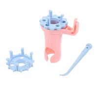 MOKKHNB Dispositif de Tissage Créatif Double Tête en Abs Bleu, Facile à Utiliser pour Tricotage Manuel Diy, Adapté aux Débutants et Professionnels