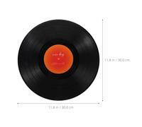 MOKKHNB Disque Vinyle Graffiti de Table en Plastique Décoration Bureau pour Ambiance Rétro Musicale