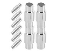 MOKKHNB Entretoise de roulement de patinage en aluminium argent, pack de 10 pièces, accessoires pour patins à roues alignées, légers et simples à installer pour usage régulier