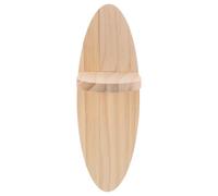 MOKKHNB Étagère Murale Flottante Ovale en Bois Beige, Décor Maison Salon