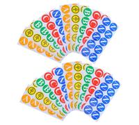 MOKKHNB Étiquettes d'identification de phase électriques 100pcs PVC autocollants résistants à l'eau pour boîtes de distribution dans usines et bâtiments commerciaux