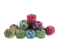 MOKKHNB Fil à Broder Coton 16 Rouleaux Multicolores pour Kit de Broderie et Point de Croix Activités Manuelles Garçon et Filles Couleur Aléatoire