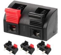 MOKKHNB Fournitures pour terminaux 4pcs métal 2-pin à ressort à libération rapide pour installations DIY audio et équipements de scène