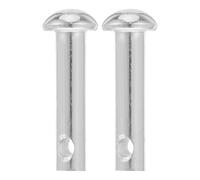 MOKKHNB Goupilles de Remplacement pour Fauteuil Suspendu en Fer Argenté, Lot de 2 Pièces, Fixation Robuste et Précision pour Chaise Suspendue en Extérieur Porche