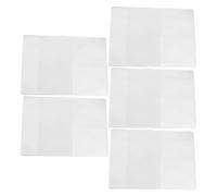 MOKKHNB Housses de Protection en PVC Étanche pour Passeport Lot de 5 Couverture Transparente Accessoire de Voyage Pratique Adaptée Passeport Américain