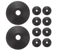 MOKKHNB Kit de Joint pour Wc en Caoutchouc Noir Conique, 10 Pièces Effet D'étanchéité et Résistance Élevée pour Réparation et Fixation Fiable des Toilettes