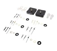 MOKKHNB Kit mécanisme horloge silencieux DIY, aiguilles en alliage, plastique solide, 2 ensembles, adapté pour horloge murale et dessin sans cadre