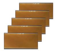 MOKKHNB Lentilles de filtre en verre 2" x 4,25" pour masque de soudage, 5 pièces, simple à changer, adaptées aux lunettes et casques de soudage professionnels