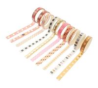 MOKKHNB Lot de 10 Rouleaux de Ruban Adhésif Washi à Motifs Animaux, Papier Décoratif pour Scrapbooking, Fournitures Artisanales et Décoration de Journal Intime