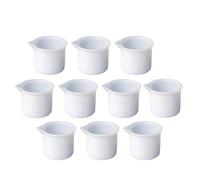 MOKKHNB Lot de 12 Gobelets Doseurs en Silicone 50ml pour Résine Époxy Échelle Graduée, sans Fissure, pour DIY et Artisanat Manuel