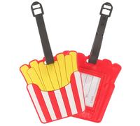 MOKKHNB Lot de 2 Étiquettes à Bagages en Pvc Créatives et Portables Design Cartoon Unique, Faciles à Transporter pour Identification Valise en Voyage