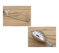 MOKKHNB Lot de 2 Filtres à Thé de Cœur avec Poignée en Acier Inoxydable, Réutilisables, Adaptés pour Herbes et Épices, Maison Tea Party