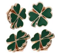 MOKKHNB Lot de 4 Broches Vintage en Émail Épingles à Chapeau pour Hommes et Femmes Accessoires Décoratifs Présents Saint-Patrick Design Chic et Solide