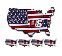 MOKKHNB Lot de 5 broches drapeau américain 250e anniversaire - Épinglette patriotique - Décoration de vêtements pour la fête du Memorial Day et la fête de l'Indépendance