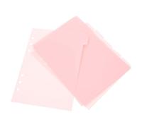 MOKKHNB Lot de 6 Intercalaires A5 en Pp Rose pour Cahier, Onglets Détachables et Séparateurs de Documents Design Coloré et Créatif, pour Journaux et Rapports