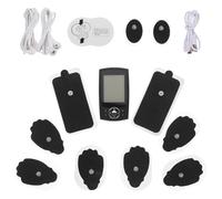 MOKKHNB Masseur Électrique Portable pour Muscles du Dos et Taille 36 Modes, Stimulation par Impulsions et Autocollants de Massage en Plastique pour Soulager Jambes et Taille