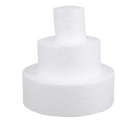 MOKKHNB Modèles de Gâteaux en Mousse Blancs 3pcs pour Décoration et Pratique, Légers, Personnalisés, Économiques, pour Présentations de Gâteaux et Arrangements Floraux