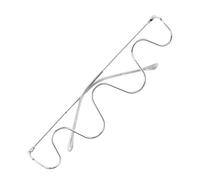 MOKKHNB Monture sans Verres Semi-cer pour Femmes en Métal, Design Élégant et Créatif, Utilisation Longue Durée, Accessoire pour Festivals et Vacances