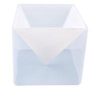 MOKKHNB Moule en Silicone Blanc pour Boîte de Rangement Pyramide, Facile à Utiliser et Flexible, pour Bricolage et Artisanat Créatif DIY