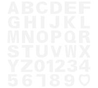 MOKKHNB Moule Lettre Alphabet pour Number Cake en Pet Blanc, Moule à Gâteau Non Adhésif Réutilisable 37 Pièces pour Décoration de Gâteaux de Mariage et Boulangerie