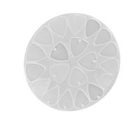 MOKKHNB Moule Silicone Triangle pour Médiator Guitare DIY Moule Époxy Flexible et Réutilisable Antiadhésif pour Création Pendentif Porte-clés