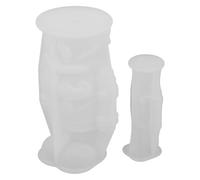 MOKKHNB Moules à Bougies DIY en Silicone 3d Casse-noisettes Roi et Soldat, Moules en Résine pour Fabrication Bougies, Plâtre et Décorations de Noël, Lot de 2 Pièces, Flexibles et Solide