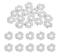 MOKKHNB Moulin à Poivre et Sel Fixation à Trois Branches 50 Pièces de Rechange en Acier Inoxydable Argenté Résistante à L'usure, Compatible pour pour Usage Professionnel Cuisine Maison