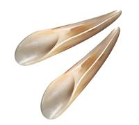MOKKHNB Outil Guasha en Corne d’Ox 2pcs pour Massage Musculaire et Esthétique, Portable pour Utilisation Quotidienne et Soins du Visage en Déplacement
