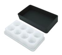 MOKKHNB Palette Silicone 8 Compartiments Couvercle, Boîte de Mélange Résine Époxy, Bols Flexibles pour Kit Résine Époxy et Création DIY