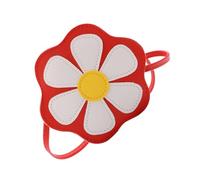 MOKKHNB Paquet Bandoulière Garçon et Filles Motif Floral, Cuir PU Solide, Rouge, Mini Pochette pour Filles, Usage Extérieur Quotidien, Paquet à Main Léger Compagnon pour Sorties et Voyages