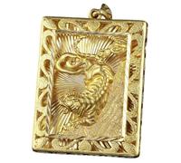 MOKKHNB Pendentif Tigre du Zodiaque Chinois en Laiton Rétro Breloque Suspendue Compacte et Légère Décoration Artisanale pour Porte-Clés et Paquet Accessoire Solide et Original