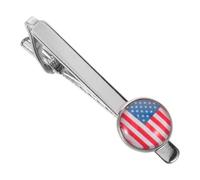 MOKKHNB Pince à cravate drapeau américain : épingle/barrette/fermoir patriotique pour mariages et événements professionnels - Cadeau élégant pour un vétéran, la fête des pères ou un 250e