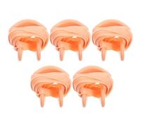 MOKKHNB Pinces-Nez de Natation Surface sans Bavure et Pression Douce en Silicone avec Sangle Lot de 5 pour Adultes et Familles en Milieu Aquatique la Plage