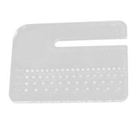 MOKKHNB Plaque de Perforation en Cuir en Acrylique Blanc Outil Polyvalent pour Couture Cuir Coupe pour Projets de Travail du DIY