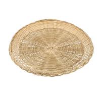 MOKKHNB Plateau Rond Tressé Créatif en Matériau Synthétique, Support de Rangement Multifonction Élégant pour Fruits et Snacks, pour Pique-niques et Rangement à Domicile