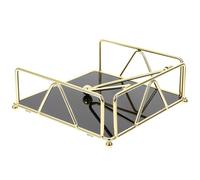 MOKKHNB Porte-serviettes Design Unique et Pratique et Acrylique et de Table Base Or Garder Serviettes Propres et Sèches pour Hôtels Fêtes
