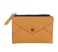 MOKKHNB Portefeuille Carré en PU Jaune Compartiments Séparés pour Cartes et Petite Monnaie, Portefeuille Coloré Pratique et Léger, pour Usage Extérieur et Organisation Féminine