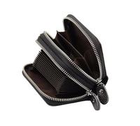 MOKKHNB Portefeuille RFID Accordéon Unisexe en Cuir Portefeuille de Crédit Sécurisé Double Pratique pour Voyage et Usage Organisation Optimale des Cartes