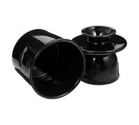 MOKKHNB Pot à Beurre en Céramique Noir avec Couvercle Beurrier Réfrigéré Cuisine Boîte à Fromage et Récipient à Dessert Contenant Hermétique pour Conservation Fraîcheur au