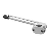 MOKKHNB Potence Matériau Robuste Col de Cygne à Plongeur en Aluminium et Fer Argenté Compatibilité Large pour Vélo et Fourche, Accessoire pour VTT et Vélo Hybride