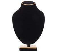 MOKKHNB Présentoir mannequin en velours pour colliers - Support pour pulls/colliers - Porte-pendentifs pour ras du cou, idéal pour les présentoirs de comptoir (hauteur : 27 cm)