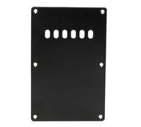MOKKHNB Protection pour guitare électrique noire en plastique, plaque arrière à 6 trous avec design élégant, installation simple pour remplacement fiable