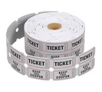 MOKKHNB Rouleau de Billets Numérotés Motif Classique pour Événements, Papier Couché Perforé Facile à Déchirer pour Magasin et Supermarché
