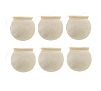 MOKKHNB Sachets de Thé Jetables en Papier Filtre Pâte de Bois Naturel 7,5 Cm Diamètre Lot de 100 pour Thé en Vrac et Infusion Compatibles Maison et Bureau