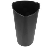MOKKHNB Seau à Fleurs Noir en Plastique Décoratif, Design Simple et Moderne, Maison Bureau, Pot Créatif pour Bouquet de Fleurs Fraîches ou Séchées