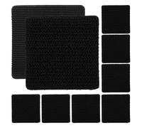 MOKKHNB Sets de 10 Adhésifs à Scratch Nylon pour Fixation de Tapis de Sol Voiture, Ruban à Haute Viscosité, Résistant à la Chaleur, pour Accessoires Intérieurs Auto