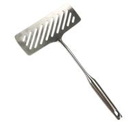 MOKKHNB Spatule Cuisine en Acier Inoxydable Résistante la Chaleur pour Friture de Poisson et Steak Poignée Ergonomique Antidérapante Utilisation Barbecue Cuisine 1 Pièce