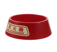 MOKKHNB Support D’extincteur Lumineux Rouge en Plastique, Base | Angles Arrondis, Support Épaissi, Surface Texturée, pour Halls D’ascenseur et Entrées