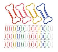 MOKKHNB Trombones En Forme D'Os Métal 50 Pièces Pour Maison Et Espace De Travail Accessoires De Bureautique Pour Enthousiastes De Papeterie