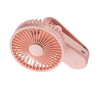 MOKKHNB Ventilateur Portatif en Abs Pp USB Rechargeable 1200mah Rose